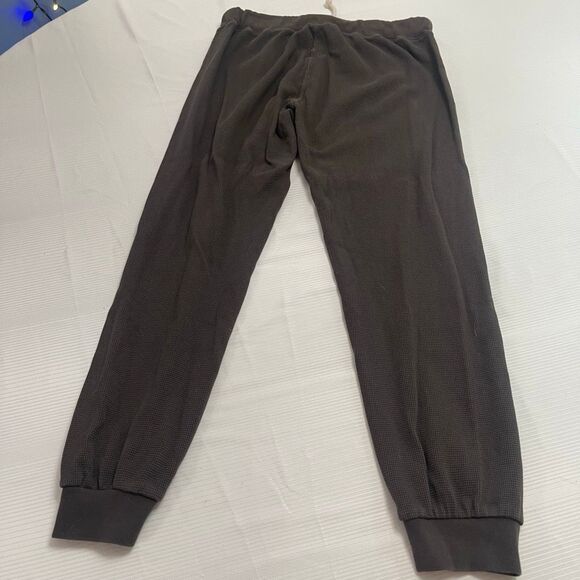 Perfect White Tee Brown Waffle Knit Joggers Sweatpants Size Medium - Picture 8 of 8